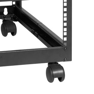 Rack de servidor de marco abierto 20U, gabinete de servidor de red independiente con montaje en pared y profundidad ajustable de 23-40, con 4 postes, marca Cas - Product Image 3