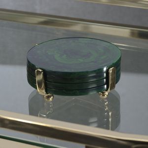 ที่รองแก้วเรซินสีมรกตสุดหรูเป็นมิตรต่อสิ่งแวดล้อม - Product Image 3