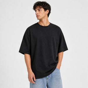 เสื้อยืดโอเวอร์ไซส์ ผ้าฝ้ายพรีเมียม ทรงหลวม ไหล่ตก สไตล์สตรีท ระบายอากาศได้ดี นุ่มสบาย ใส่ได้ในฤดูร้อน ทนทาน ใส่สบาย - Product Image 1