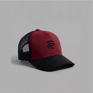 Gorra Trucker de Malla de 5 Paneles con Efecto Desgastado Vintage / Gorra Snapback Retro Lavada Personalizada - Product Image 2