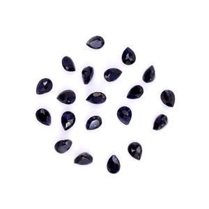 Saphirs bleus naturels de Bangkok, taille poire calibrée 4x5mm, pierres précieuses de saphir bleu naturel facettées pour la création de bijoux - Product Image 5