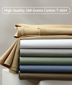 Camiseta Casual de Algodón para Hombre, Suave y Cómoda, Estilo Diario, Costuras Duraderas, Tacto Suave, Ropa Casual Premium - Product Image 5