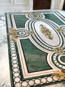 Suelos Elegantes con Incrustaciones de Mármol Natural para Grandes Vestíbulos y Hospitales, Impermeables y Antideslizantes - Product Image 2