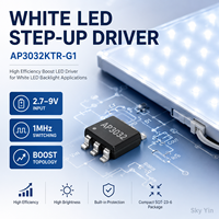 Stock AP3032KTR-G1 Circuit intégré convertisseur élévateur LED blanc, pilote de rétroéclairage à gradation PWM 1 MHz, 2,7 V à 9 V, SOT23-6, puce PMIC