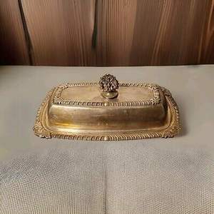 Plato para mantequilla de cobre pulido de calidad premium para una conservación diaria segura e higiénica de la mantequilla. - Product Image 6