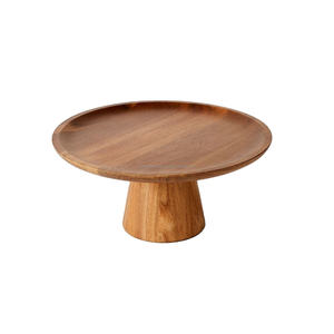 Bandeja de pastelería para cupcakes, Soporte redondo de madera para pastel de bambú, superventas, boda y fiesta, artículo decorativo para el hogar, nuevo diseño, alta calidad - Product Image 1