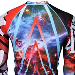 Rashguard homme 100% polyester, haute qualité, durable, sublimation, nouvelle arrivée, antibactérien. - Product Image 4