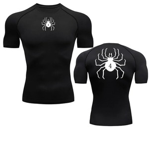 T-shirt de compression pour hommes avec imprimé araignée anime, coupe ajustée, pour la gym, l'entraînement, la course, le fitness, vêtements de sport, Rash Guard, haut athlétique à séchage rapide - Product Image 6