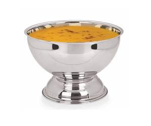 Bol à punch en acier inoxydable de 5 L, robuste, avec pied, pour les occasions festives - Product Image 3