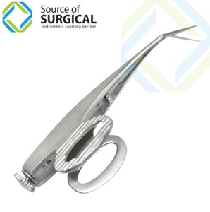 กรรไกรตัดตาบาร์ราเกอร์ เครื่องมือผ่าตัดแบบใช้มือ ผลิตจากสแตนเลส ได้รับการรับรองมาตรฐาน CE สำหรับใช้ในโรงพยาบาล ขนาด 70 มม. - Product Image 3