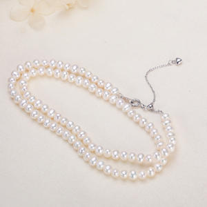 Collar de Cadena de Clavícula con Perlas de Agua Dulce de Alta Calidad, Plata S925, Lago Zhuji Shanxia, para Mujer, Cadena de Amor - Product Image 2