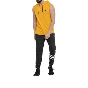 Vente en gros de sweats à capuche sans manches pour hommes, décontractés, d'hiver, personnalisés, 100% coton, respirants, pour la salle de sport, séchage rapide - Product Image 4