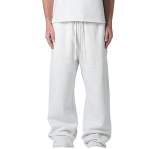 Hot Sale Custom Baggy Sweat Pant With <b>Drawstring</b> Fleece Cotton Slim Fit Casual Wash Straight <b>Trouser</b> Baggy Sweatpants for Men - Product Image 1