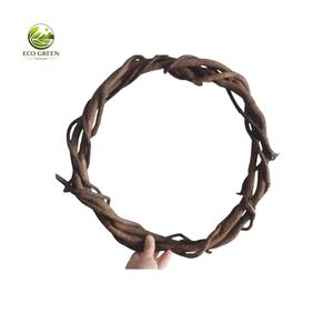 Rustic Christmas <b>Wreath</b> Base Handmade from Natural Rattan for DIY Seasonal and Wedding Decor - Product Image 4