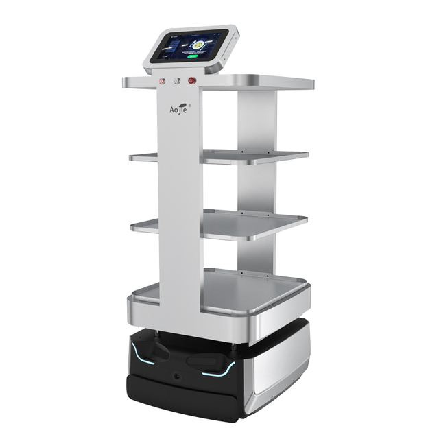 Automomous Food Delivery Robot for Restaurant Hotel Commercial WIFI Intelligent Guiding Delivery Food Robot Food Service Robot