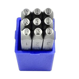 Kit de poinçonnage industriel 9 pièces 2 mm, poinçons numériques allemands en acier CR-V HRC 58~62, modèle YOUNG CYCLE GN-2.0mm, pour usine - Product Image 5