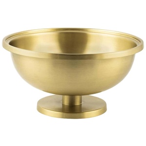 Frutero de Pedestal Plateado de Lujo, Centro de Mesa de Metal Hecho a Mano, Acabado Níquel Champán Premium, para Decoración de Hoteles y Hogares - Product Image 5