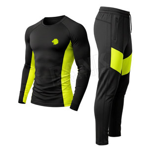 ชุดกีฬาฝึกซ้อมกลางแจ้งสำหรับผู้ชาย ชุดฟิตเนส ออกแบบเองได้ บริการ OEM ชุดฟิตเนสสำหรับผู้ชายสำหรับออกกำลังกายในยิม - Product Image 2