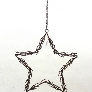 เหล็กแขวนของตกแต่งคริสต์มาสงานแฮนด์เมดดีไซน์น่ารักสำหรับตกแต่งบ้าน - Product Image 1