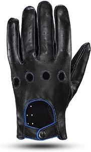 NUEVOS Guantes de Conducción GEO BROTHERS Unisex con Pantalla Táctil, de Cuero sin Forro, de Dedo Completo, Ligeros, Resistentes al Viento, Antideslizantes y con Protección en la Palma - Product Image 6