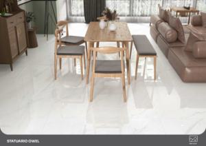 Carreaux de porcelaine brillants de qualité export, format 600x1200, grand format, pour sols et murs, décoration intérieure moderne - Product Image 2