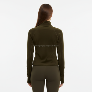 Veste en velours pour femme, marque privée, logo personnalisé, veste de survêtement unie de luxe, douce, fabricant, vente en gros, en vrac - Product Image 5