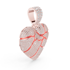 Colgante de Plata de Ley 925 Aurum Diam con Moissanita de Corte Brillante para Niños, Diseño de Muñeco de Nieve, Chapado Personalizable - Product Image 3