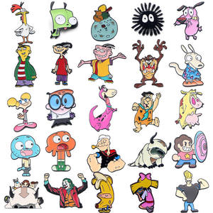 Épingles en émail de la série Pop Culture, broches métalliques personnalisées, badges, épingles de revers Kawaii à motif de dessin animé pour vêtements, accessoires de décoration DIY - Product Image 4