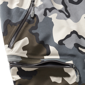 Men's Softshell Camo Pants Waterproof <b>Elastic</b> <b>Waist</b> Regular Fit Outdoor Hiking <b>Trousers</b> with Pockets and Belt Closure - Product Image 4