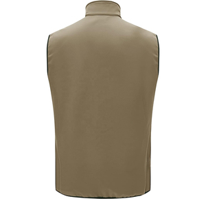 <b>Men</b>’s Premium Contrast Piping Softshell Vest, Lightweight Breathable Sleeveless Workwear <b>Jacket</b>, Custom Logo OEM Body Warmer - Product Image 5