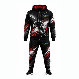 Survêtement de rugby personnalisé en gros, tenue d'échauffement de course par sublimation, vêtements de sport haute performance pour hommes et femmes - Product Image 5