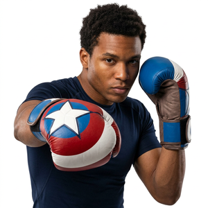 Guantes de boxeo de alta calidad de cuero de color personalizado con cierre Diseño unisex Impresión de logotipo personalizado para entrenamiento de MMA - Product Image 1