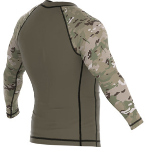 IBEX HILLS Vente en gros personnalisée de t-shirts de compression à manches longues pour hommes en spandex et polyester 220g, anti-rétrécissement, respirants, séchage rapide, vêtements de sport - Product Image 5