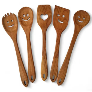 ช้อนไม้ธรรมชาติ งานฝีมือคุณภาพสูง ตกแต่งสไตล์ขัดเงา ทำจากหินอาเกตแมกนีเซีย - Product Image 1