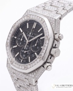 นาฬิกา Audemars Piguet รุ่นหรูหรา สไตล์โรเล็กซ์ ควอตซ์ โลหะผสม ประดับเพชรโมอิสซาไนต์ ดีไซน์ฮิปฮอป สำหรับผู้ชายและผู้หญิง ระดับพรีเมียม ดีไซน์สวยงาม - Product Image 2