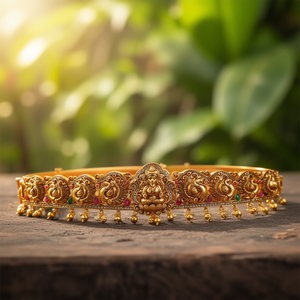 Fashion Body Jewelry Vaddanam Design with Lakshmi Devi - Product Image 3