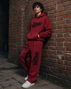 Ensemble de sweat-shirts à capuche pour homme World Richman, couleur personnalisée, coton molletonné, streetwear décontracté, design imprimé, vêtements d'hiver - Product Image 6