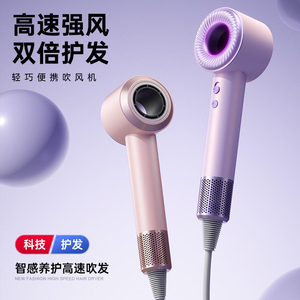 Mini Secador de Pelo Metálico Rosa de 1600W con Motor DC, Flujo de Aire Mejorado, Diseño Compacto y Boquilla Concentradora para Uso Doméstico - Product Image 5