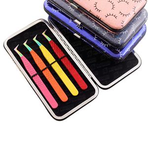 Pinzas de pestañas de acero inoxidable antiestáticas súper duras, gran cantidad de volumen/puntiagudas/puntas de fibra para pestañas de extensión de injerto - Product Image 5