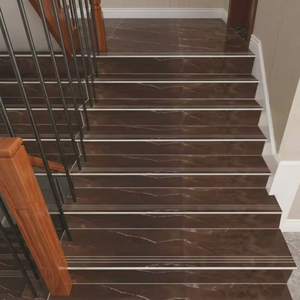Rustic Sugar Glossy 1200x300mm & 1200x200mm GVT Porcelain <b>Step</b> Riser Tiles 11mm/20mm Non Slip Stair Treads for Bathroom - Product Image 1