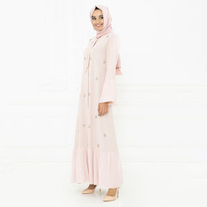 Abaya décontractée grande taille pour femmes musulmanes du Moyen-Orient 2026, en rayonne respirante, pour adultes, avec hijab, manches longues, maxi, séchage rapide, coupe ample, pour la prière - Product Image 4