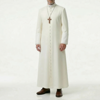 Robe de Prêtre Haut de Gamme Personnalisée Broderie Sur Mesure Vêtement Liturgique Respirant Confortable Tenue Religieuse Vente en Gros