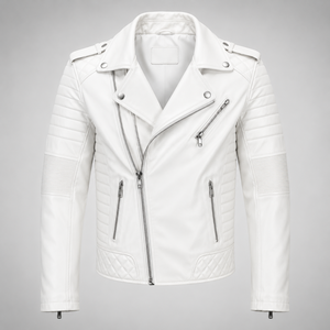 Chaqueta de Motociclista de Cuero Personalizada OEM de Alta Calidad al por Mayor, Unisex, Estilo Biker, Transpirable, con Logotipo Personalizado, MOQ Bajo - Product Image 3