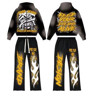 Conjunto Deportivo de Invierno al por Mayor de Alta Calidad con Logotipo Personalizado, 100% Algodón, para Entrenamiento y Jogging, Pantalones Deportivos y Sudadera con Capucha para Hombre - Product Image 1