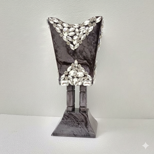 Porte-encens décoratif en résine époxy et pierre, pour Ramadan, Eid, mariages, style moderne, qualité supérieure, brûleur islamique Mubkhar & Oud - Product Image 5