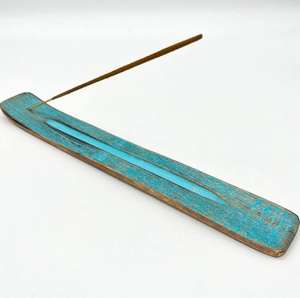 Porte-encens élégant en bois peint, fait main, pour la maison, les fêtes, les temples, l'aromathérapie et la méditation - Product Image 2