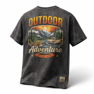 T-shirt personnalisé en gros pour hommes, imprimé avec logo, en tissu épais |   Fabricant OEM Direct - Product Image 3