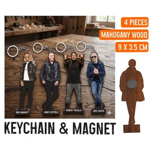 ชุดสินค้าเมทัลลิก้า ประกอบด้วยพวงกุญแจ แผ่นแก้ว และกล่องสี งานแฮนด์เมด - Product Image 3