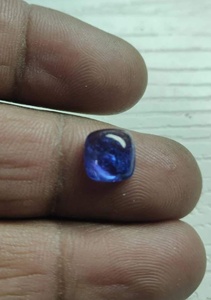 Tanzanita Natural en Forma de Cojín, Gema Cabujón para Joyería, Color Azul Violeta Intenso, Perfecta para Joyería de Lujo Exclusiva - Product Image 3