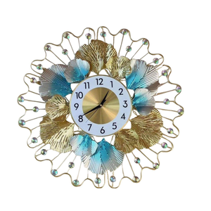 Simple Large Modern Designer Creative Metal Wall Decorative <b>Clock</b> with Hook Wall <b>Art</b> Home Decor - Product Image 4